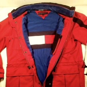 Tommy Hilfiger Parka Colorblock WaterStop ColdStop Hooded Jacket Coat Sz. M